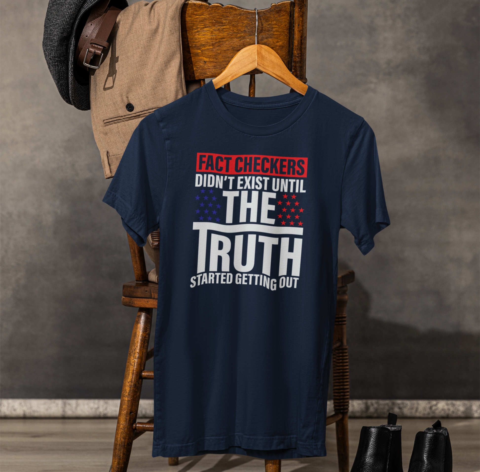 Fact Checkers Didn't exist Until The Truth Started Getting Out Unisex T-Shirt, Tee, Shirt, Top, Apparel, Gift Idea, Truth Seekers Shirt - Old Glory 1776 Apparel