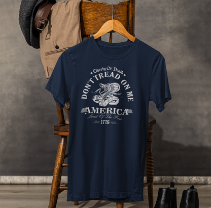 Liberty or Death Don't Tread on Me - Unisex T-Shirt, Resist Tyranny, Gift for Patriot, Independence Day Shirt