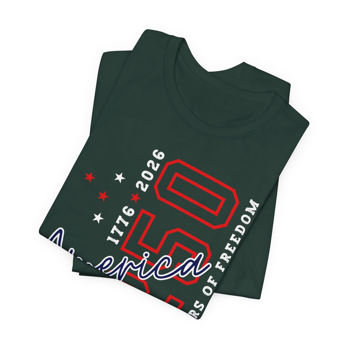 America 250 Celebration Tee — 250 Years of Freedom Patriotic T-Shirt