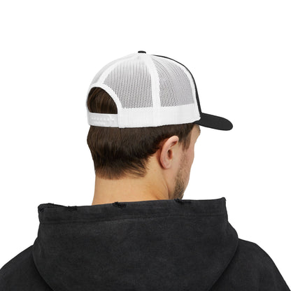 Patriotic Snapback Trucker Cap - American Flag Design