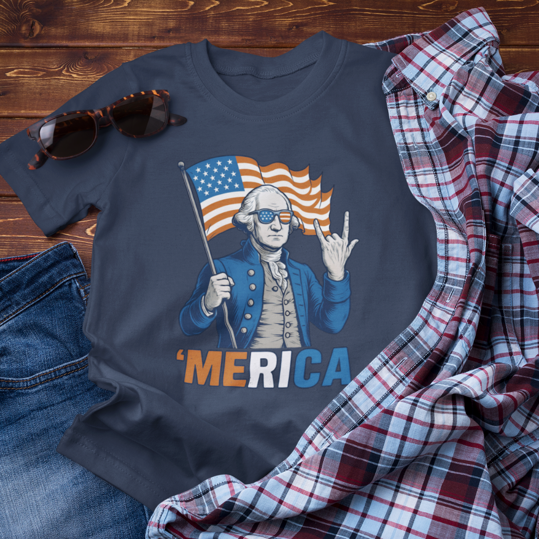 Patriotic Graphic Tee - 'Merica, 4th of July Shirt, Funny T-Shirt for Independence Day, USA Pride Clothing, Gift for Veterans - Old Glory 1776 Apparel