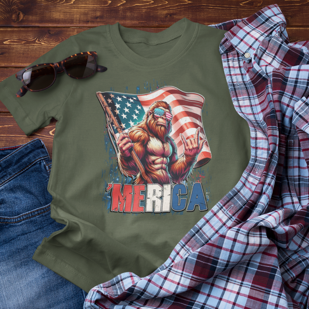 Patriotic Beast Unisex Tee, American Holidays Shirt, Independence Day Gift, Summer BBQ Attire, Funny Tee for Casual Wear - Old Glory 1776 Apparel