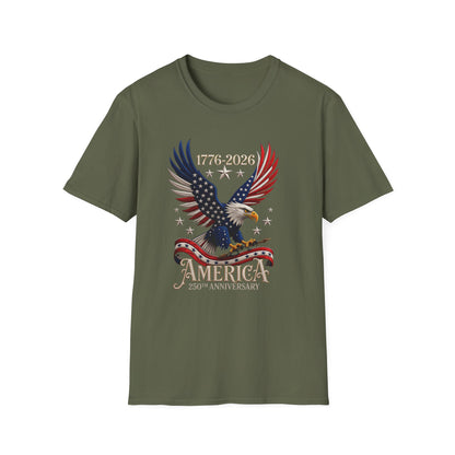 T-Shirt - America 250th Anniversary Eagle Graphic (1776–2026)