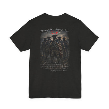 Patriotic Veterans T-Shirt — 'Founded As America's Sons' Military Tribute Tee