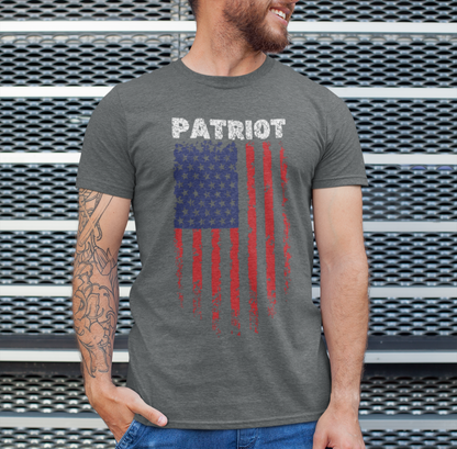 Patriot Flag Unisex T-Shirt, American Pride Tee, Fearless and Bold Shirt, USA Patriotism Top, Patriotic Gift