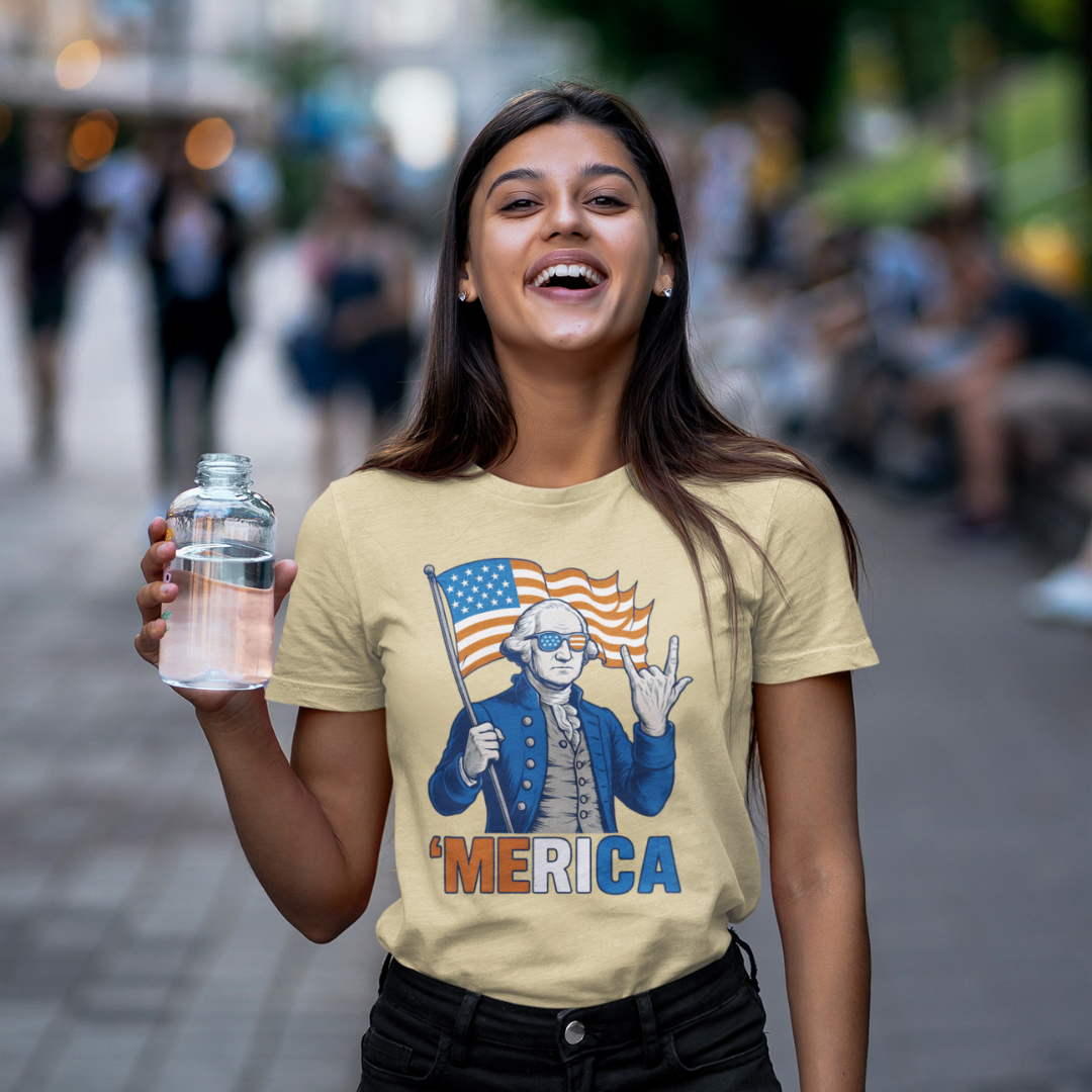 Patriotic Graphic Tee - 'Merica, 4th of July Shirt, Funny T-Shirt for Independence Day, USA Pride Clothing, Gift for Veterans