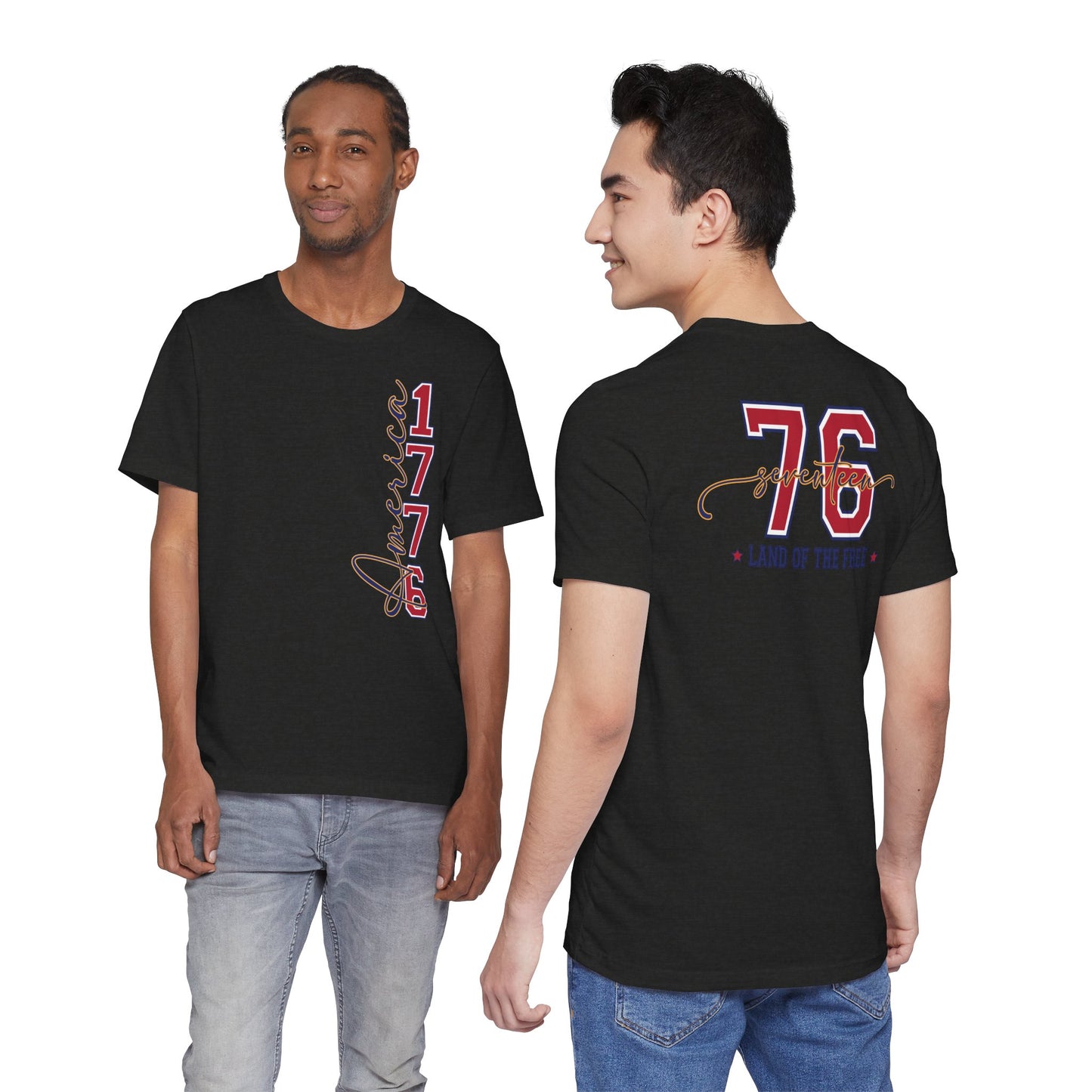 1776 America Tee — 'Land of the Free' Patriotic T‑Shirt