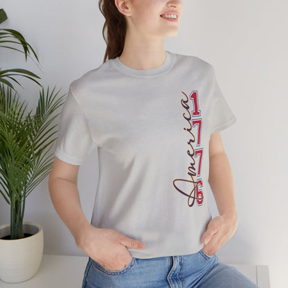 1776 America Tee — 'Land of the Free' Patriotic T‑Shirt
