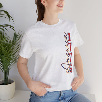 1776 America Tee — 'Land of the Free' Patriotic T‑Shirt
