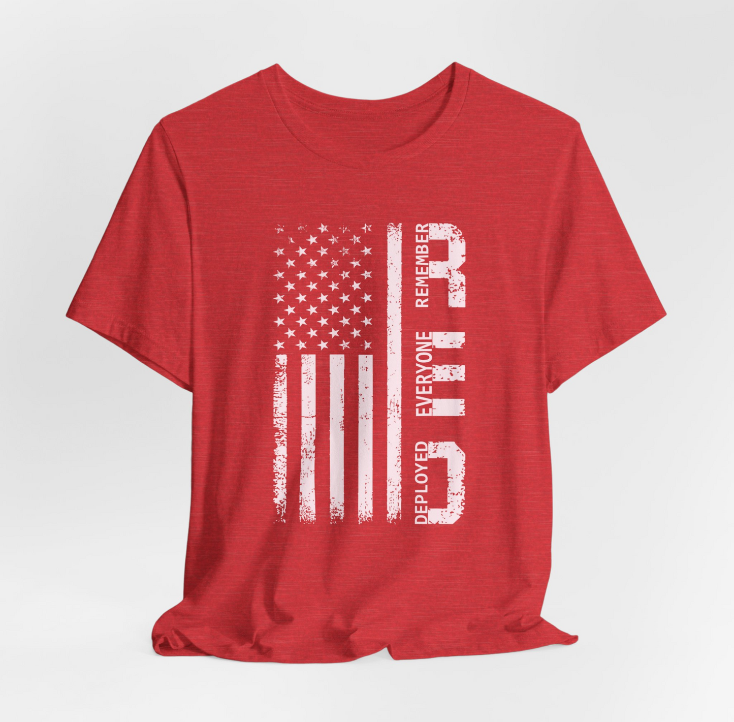 R.E.D Remember Everyone Deployed Unisex T-Shirt, Military Support Tee, Patriotic Shirt, Veteran Gift, Armed Forces Apparel
