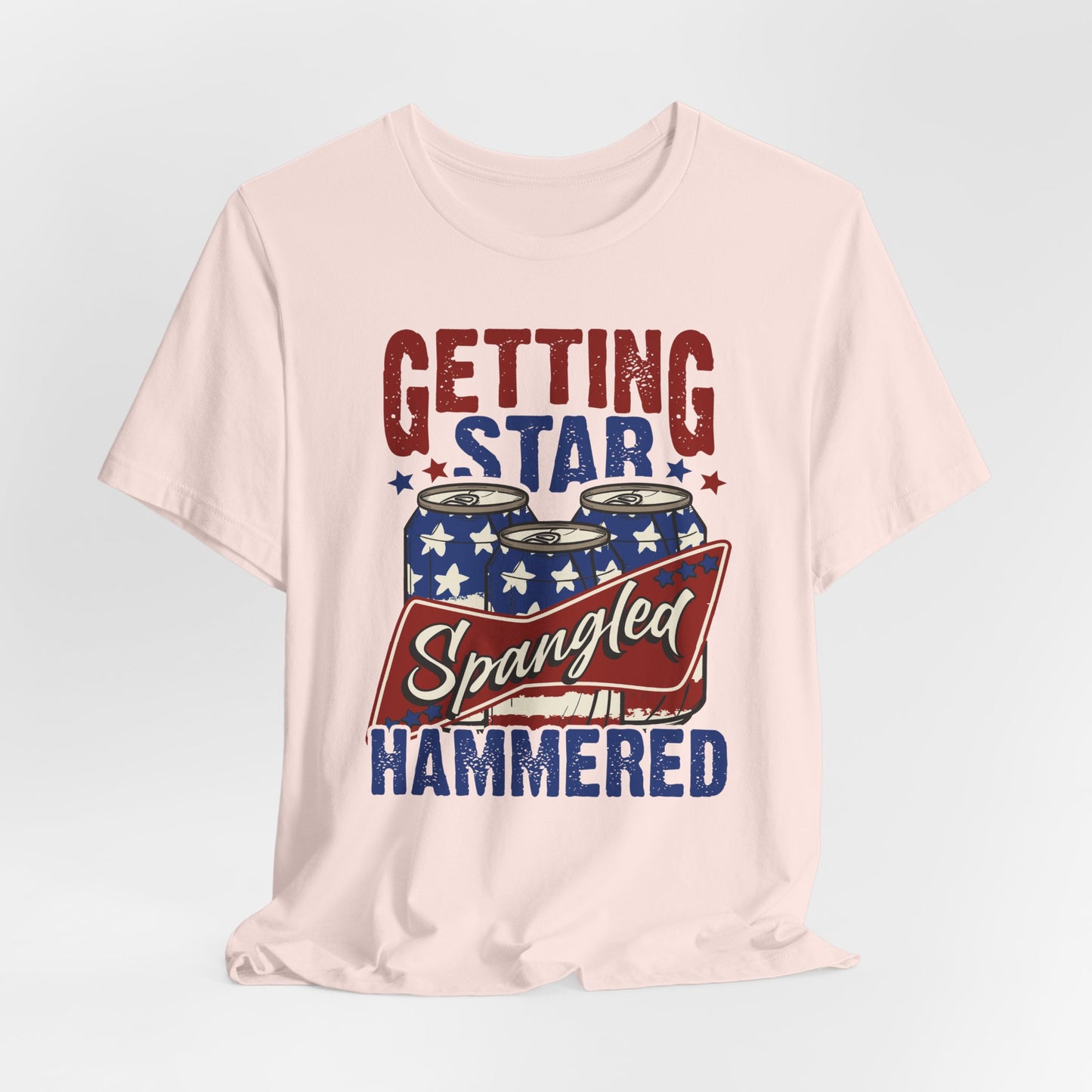 Star Spangled Hammered Tee - Fun Independence Day Shirt, Casual Summer Wear, Party T-Shirt, BBQ Outing Gift, USA Pride Apparel