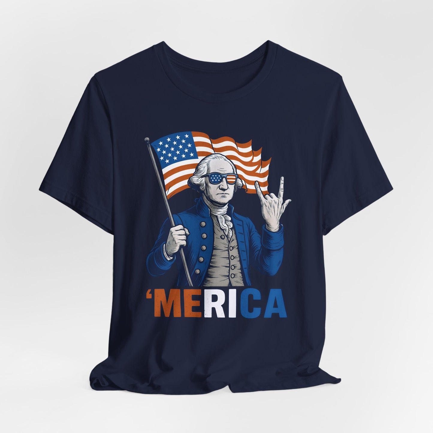 Patriotic Graphic Tee - 'Merica, 4th of July Shirt, Funny T-Shirt for Independence Day, USA Pride Clothing, Gift for Veterans
