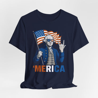 Patriotic Graphic Tee - 'Merica, 4th of July Shirt, Funny T-Shirt for Independence Day, USA Pride Clothing, Gift for Veterans