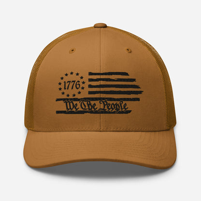 American Flag Snapback Trucker Cap - Stylish & Comfortable Hat for Outdoors and Events