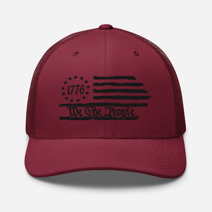 American Flag Snapback Trucker Cap - Stylish & Comfortable Hat for Outdoors and Events