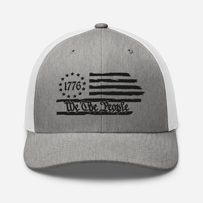 American Flag Snapback Trucker Cap - Stylish & Comfortable Hat for Outdoors and Events
