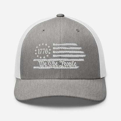 Patriotic Snapback Trucker Cap - We The People & 1776
