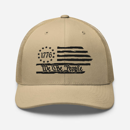 American Flag Snapback Trucker Cap - Stylish & Comfortable Hat for Outdoors and Events