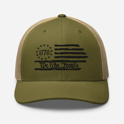 American Flag Snapback Trucker Cap - Stylish & Comfortable Hat for Outdoors and Events