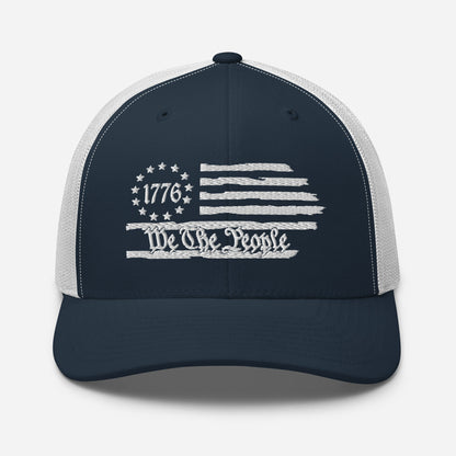 Patriotic Snapback Trucker Cap - We The People & 1776