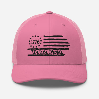 American Flag Snapback Trucker Cap - Stylish & Comfortable Hat for Outdoors and Events
