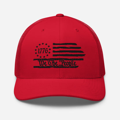 American Flag Snapback Trucker Cap - Stylish & Comfortable Hat for Outdoors and Events