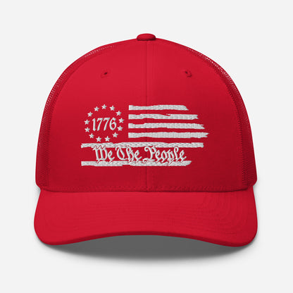 Patriotic Snapback Trucker Cap - We The People & 1776