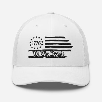 American Flag Snapback Trucker Cap - Stylish & Comfortable Hat for Outdoors and Events